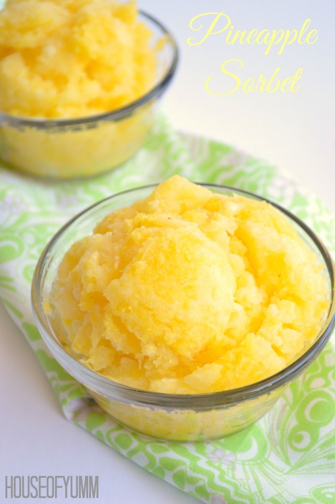 2 ingredient pineapple sorbet - Article 1